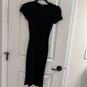 SHEIN ribbed slit dress